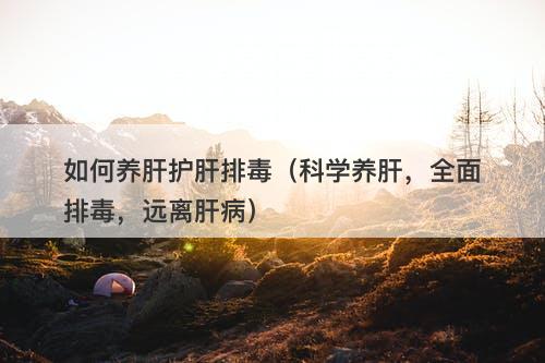 如何养肝护肝排毒（科学养肝，全面排毒，远离肝病）