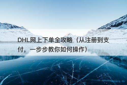 DHL网上下单全攻略（从注册到支付，一步步教你如何操作）