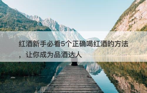 红酒新手必看5个正确喝红酒的方法，让你成为品酒达人