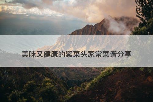 美味又健康的紫菜头家常菜谱分享