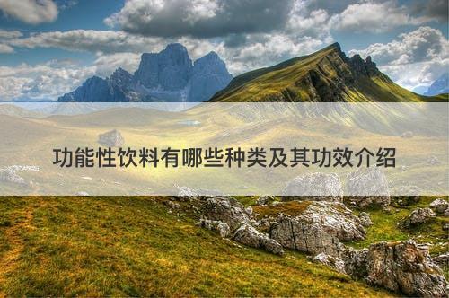 功能性饮料有哪些种类及其功效介绍