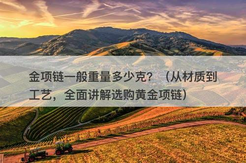 金项链一般重量多少克？（从材质到工艺，全面讲解选购黄金项链）