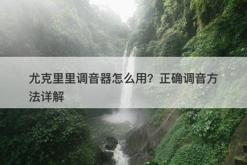 尤克里里调音器怎么用？正确调音方法详解