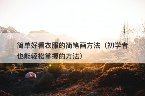 简单好看衣服的简笔画方法（初学者也能轻松掌握的方法）
