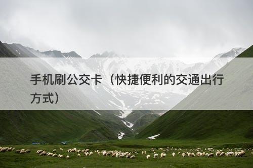 手机刷公交卡（快捷便利的交通出行方式）