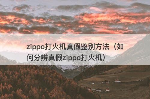 zippo打火机真假鉴别方法（如何分辨真假zippo打火机）