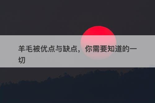 羊毛被优点与缺点，你需要知道的一切