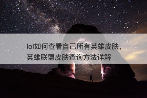 lol如何查看自己所有英雄皮肤，英雄联盟皮肤查询方法详解