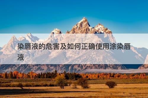 染唇液的危害及如何正确使用涂染唇液-图1 染唇液的危害及如何正确使用涂染唇液-图1