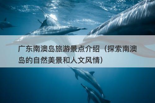 广东南澳岛旅游景点介绍(探索南澳岛的自然美景和人文风情)-图1 广东南澳岛旅游景点介绍(探索南澳岛的自然美景和人文风情)-图1