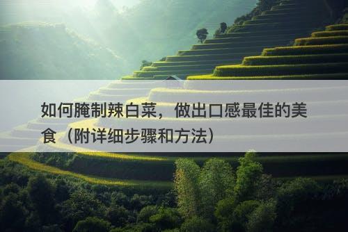 如何腌制辣白菜，做出口感最佳的美食（附详细步骤和方法）