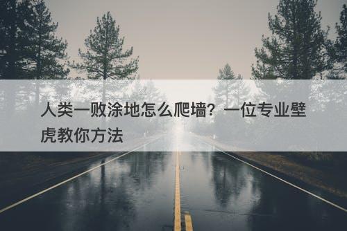 人类一败涂地怎么爬墙？一位专业壁虎教你方法