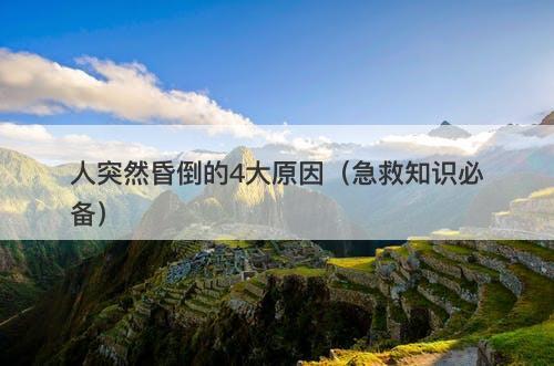 人突然昏倒的4大原因（急救知识必备）