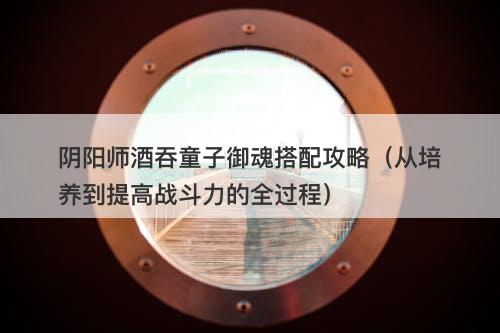 阴阳师酒吞童子御魂搭配攻略（从培养到提高战斗力的全过程）