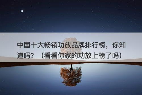 中国十大畅销功放品牌排行榜，你知道吗？（看看你家的功放上榜了吗）