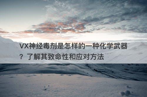VX神经毒剂是怎样的一种化学武器？了解其致命性和应对方法