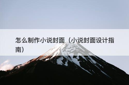 怎么制作小说封面（小说封面设计指南）