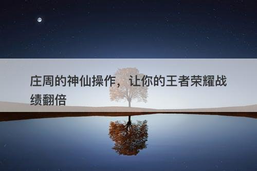 庄周的神仙操作，让你的王者荣耀战绩翻倍