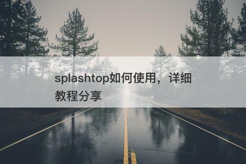 splashtop如何使用，详细教程分享