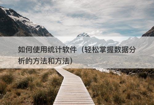 如何使用统计软件（轻松掌握数据分析的方法和方法）