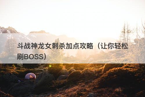 斗战神龙女刺杀加点攻略（让你轻松刷BOSS）