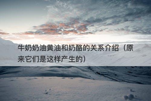牛奶奶油黄油和奶酪的关系介绍（原来它们是这样产生的）