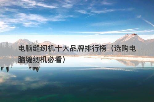 电脑缝纫机十大品牌排行榜（选购电脑缝纫机必看）