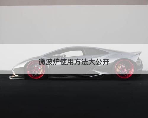 微波炉使用方法大公开