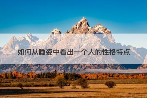 如何从睡姿中看出一个人的性格特点