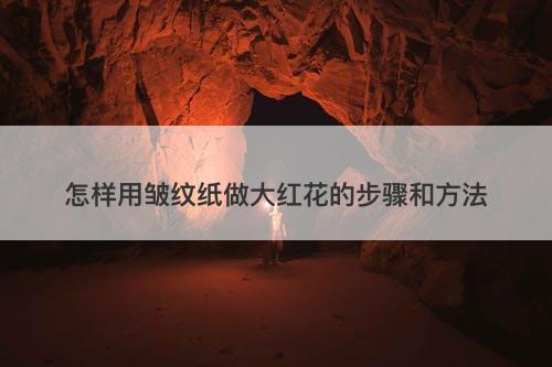 怎样用皱纹纸做大红花的步骤和方法