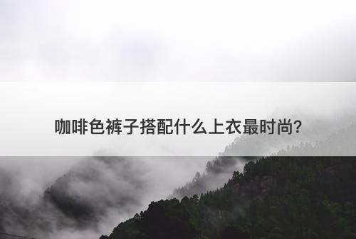 咖啡色裤子搭配什么上衣最时尚？