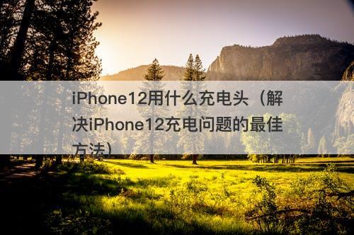 iPhone12用什么充电头（解决iPhone12充电问题的最佳方法）