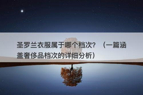 圣罗兰衣服属于哪个档次？（一篇涵盖奢侈品档次的详细分析）