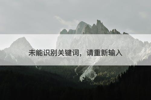 未能识别关键词，请重新输入