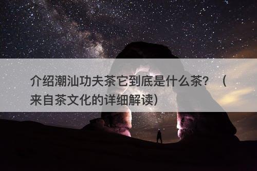介绍潮汕功夫茶它到底是什么茶？（来自茶文化的详细解读）