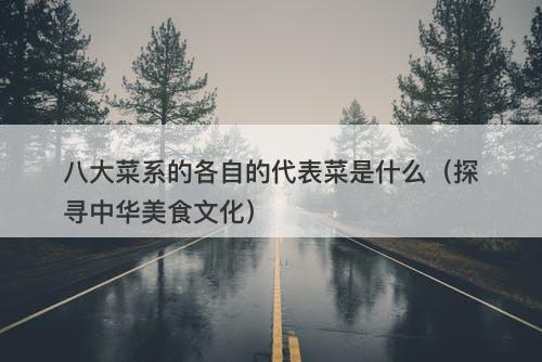八大菜系的各自的代表菜是什么(探寻中华美食文化)-图1 八大菜系的各自的代表菜是什么(探寻中华美食文化)-图1