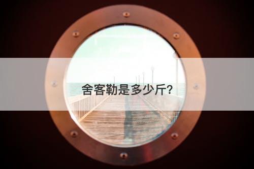舍客勒是多少斤？-图1