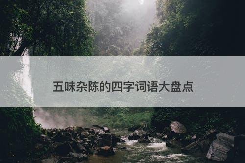 五味杂陈的四字词语大盘点-图1
