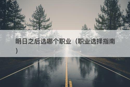 明日之后选哪个职业（职业选择指南）