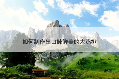 如何制作出口味鲜美的大鸡扒