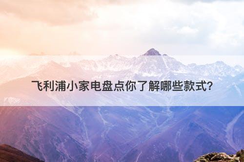 飞利浦小家电盘点你了解哪些款式?