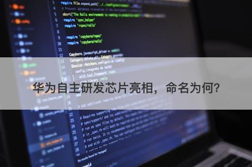 华为自主研发芯片亮相,命名为何?