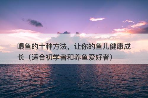 喂鱼的十种方法，让你的鱼儿健康成长（适合初学者和养鱼爱好者）