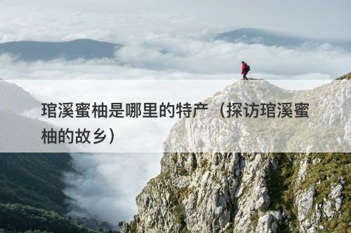 琯溪蜜柚是哪里的特产(探访琯溪蜜柚的故乡)