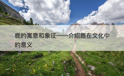 鹿的寓意和象征——介绍鹿在文化中的意义