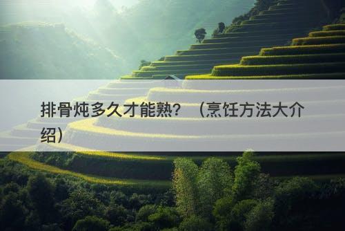 排骨炖多久才能熟？（烹饪方法大介绍）